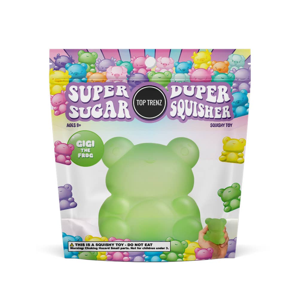 Super Duper Sugar Squisher Toy - Teddy Bear - Assorted Colors