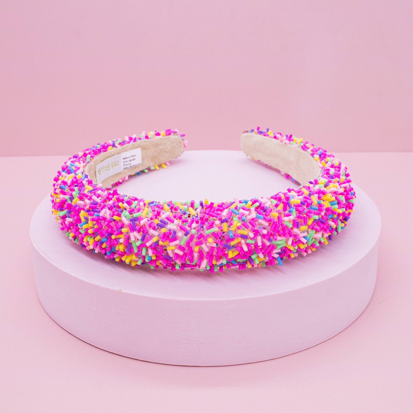 Padded Sprinkles Headband: Light Blue