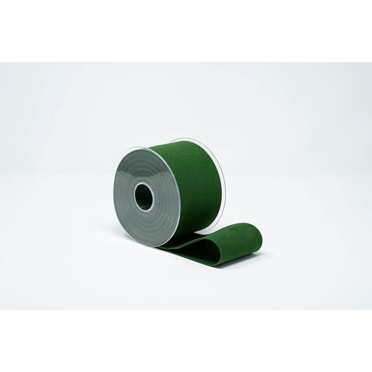 2.5"X10 Yard, Green Velvet Ribbon - Bria Blair Creative