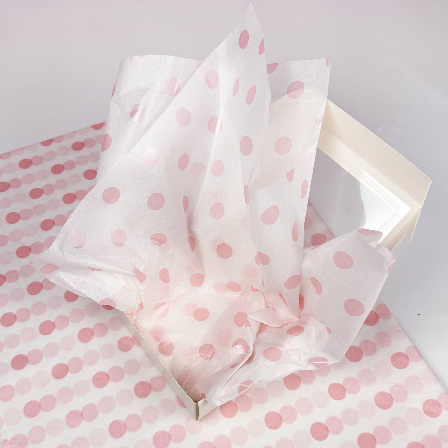 28" x 20" Polka Dots 17g Wrapping Tissue Paper Sheets: Black / Large Dot - Bria Blair Creative