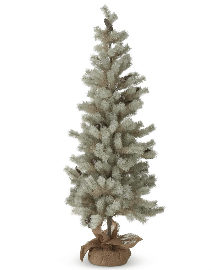 3 Foot Sage Green & Tan Needle Christmas Tree - Bria Blair Creative