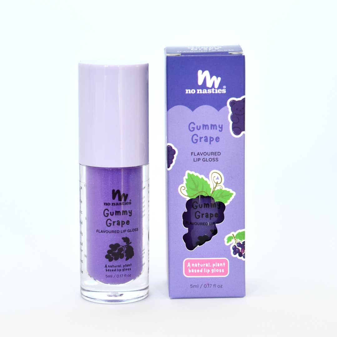 Natural Kids Lip Gloss Wands - Multiple Flavours available: Juicy Watermelon - Watermelon Coloured