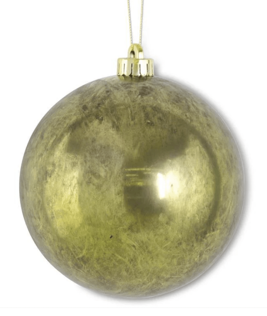 6 Inch Green Mercury Shatterproof Round Ornament - Bria Blair Creative