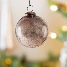 6" Shiny Champagne Glass Ball Ornament - Bria Blair Creative