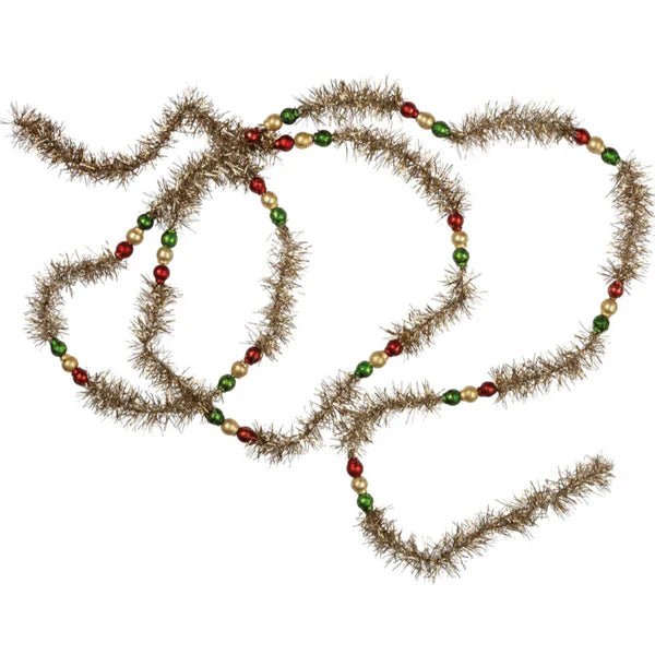 6' Tinsel Glass Bead Garland - 3 Assorted Style - Bria Blair Creative
