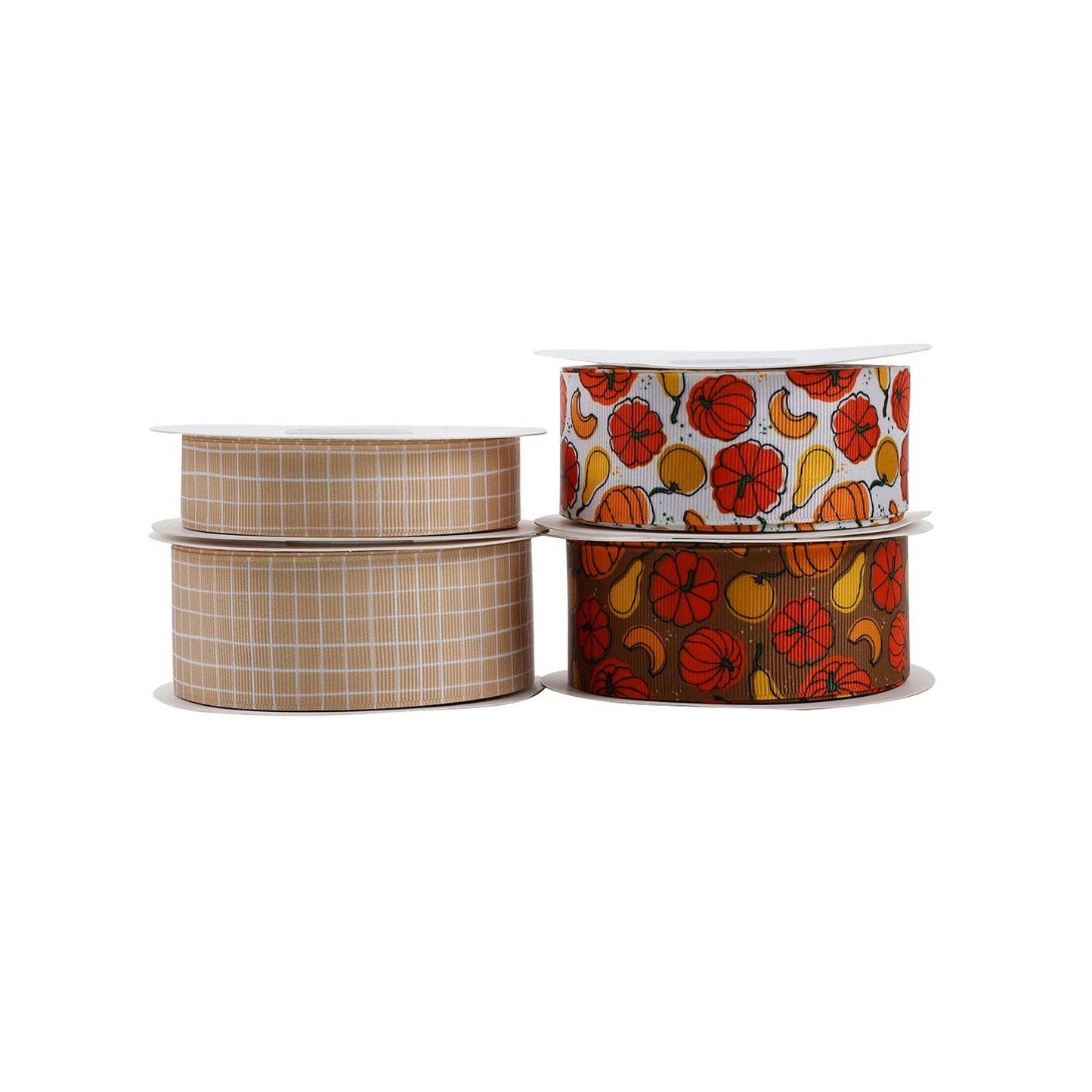 HARVEST CHECK GROSGRAIN RIBBON: 7/8" - 100 yard