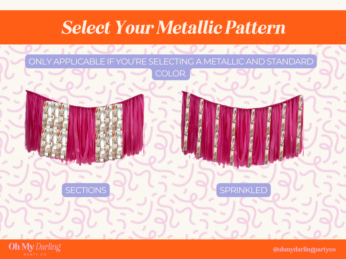 Custom Aerial Ceiling Fringe Strand: 6 Feet / Solid Plastic