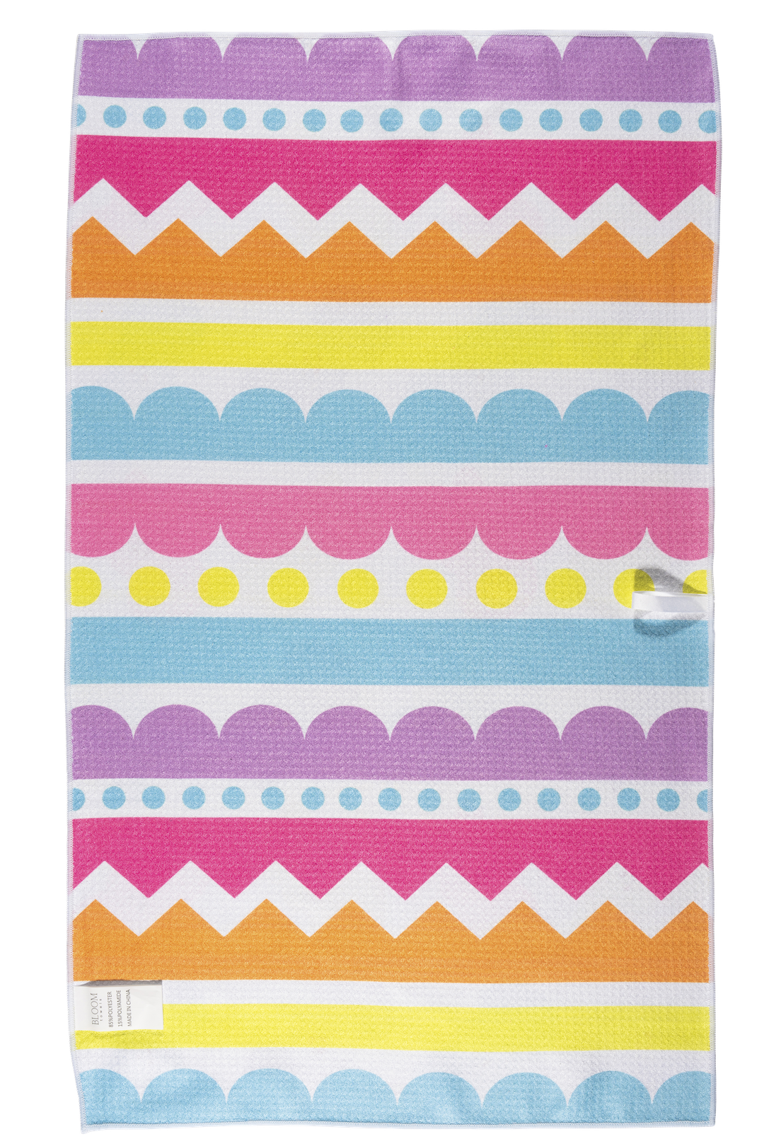 Easter Stripes Bloom Dish Towel