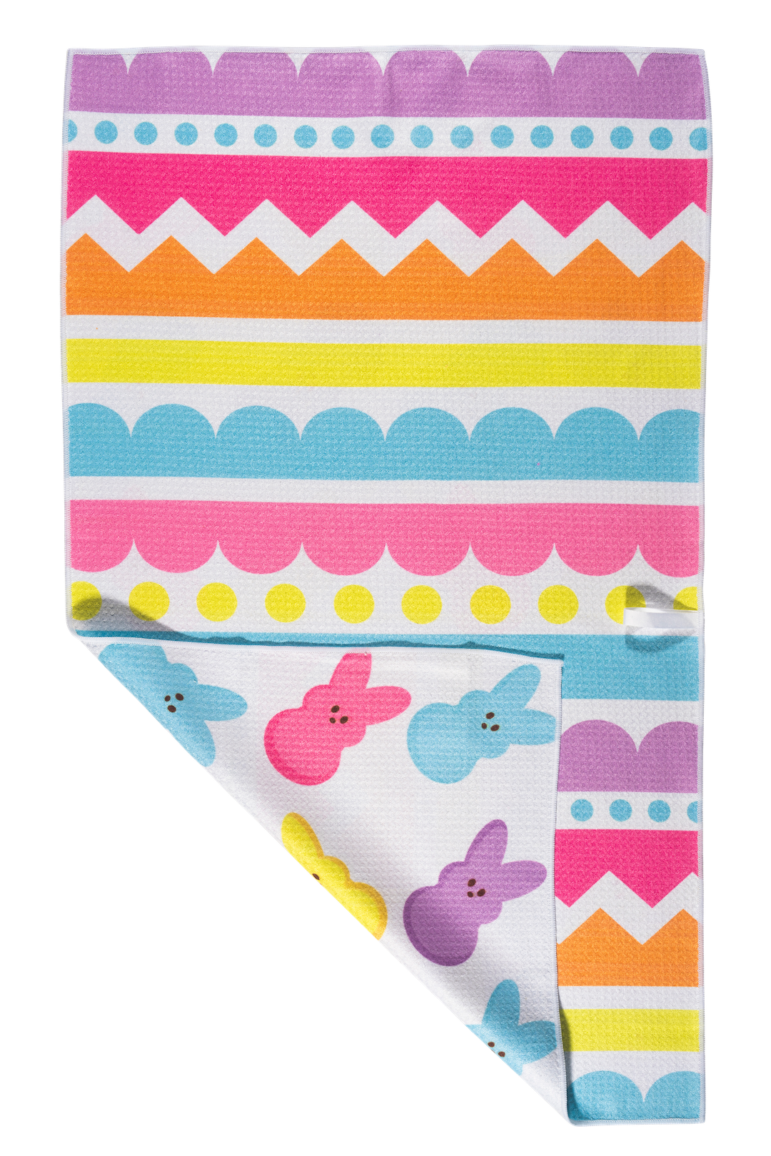 Easter Stripes Bloom Dish Towel