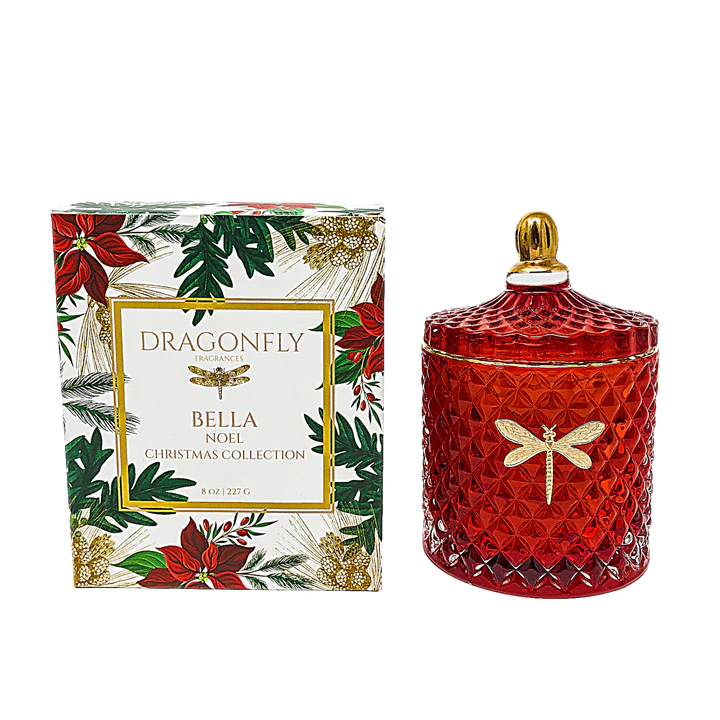 Bella Red & Gold Candle - Noel