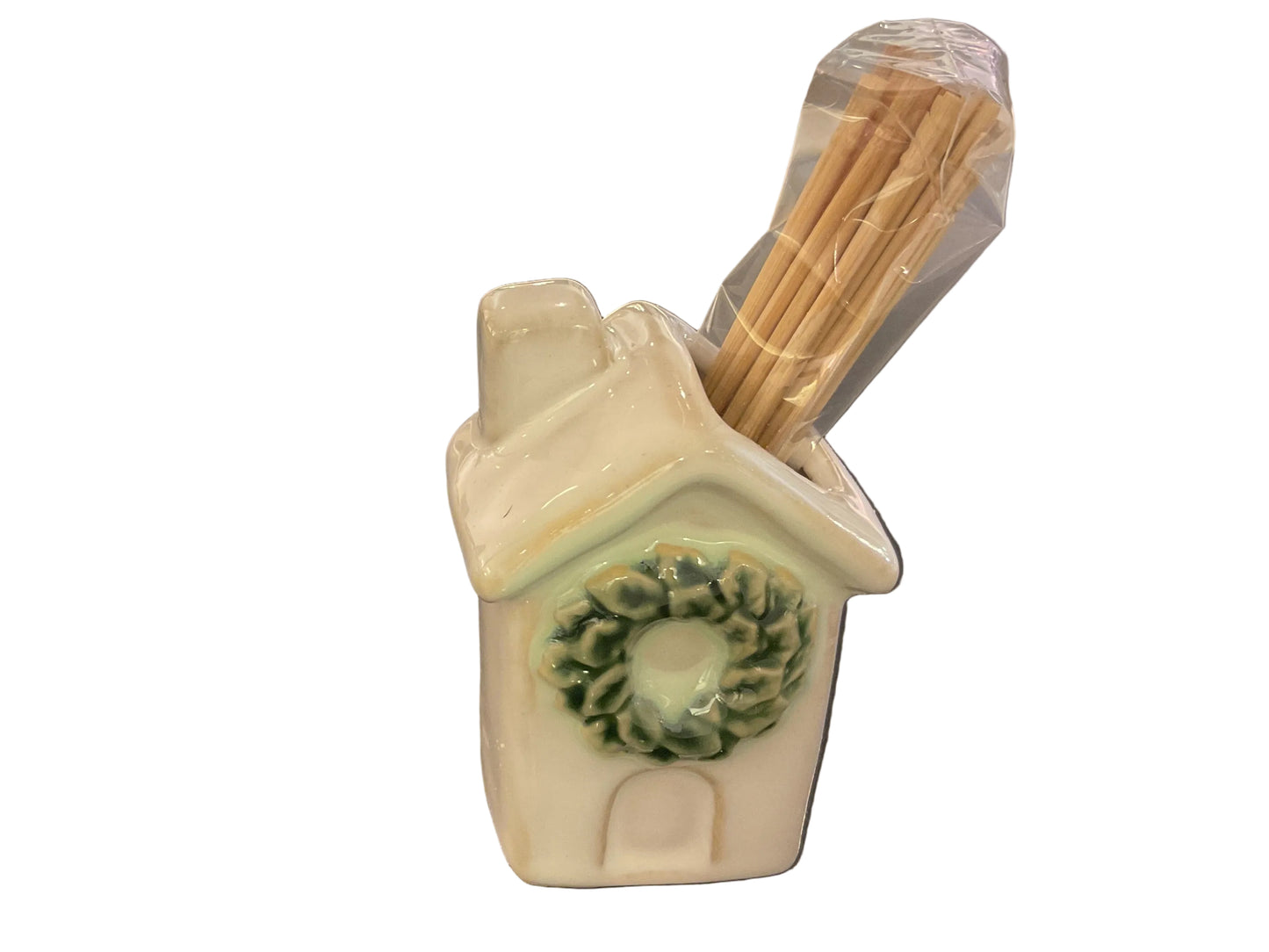 Mud Pie House Toothpick Holder
