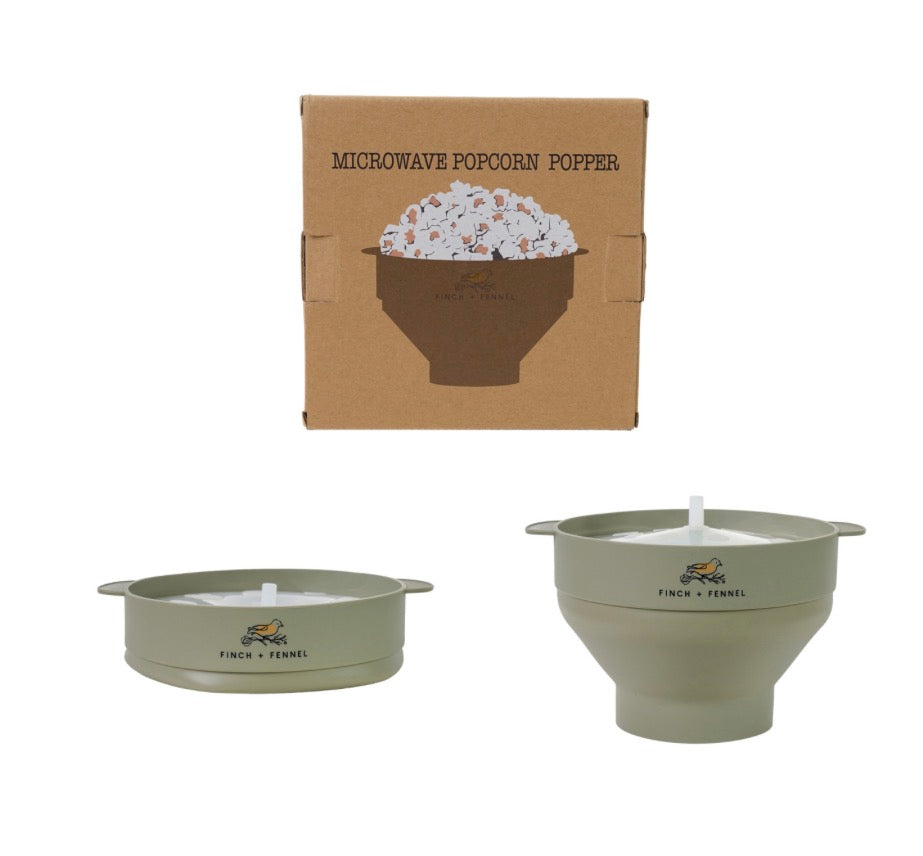 80 oz. Silicone Microwave Popcorn Popper Finch + Fennel