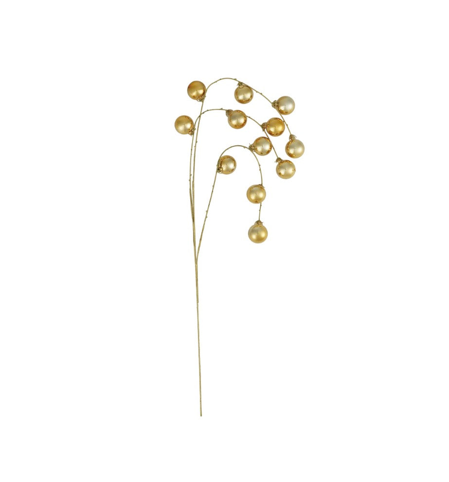 Plastic Ball Spray, Gold Finish