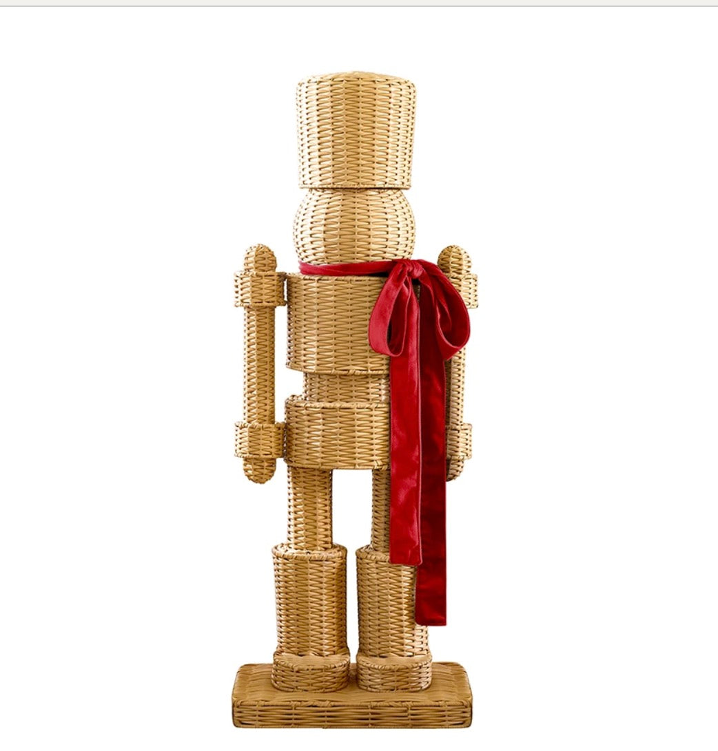 All Weather Rattan Nutcracker - Red