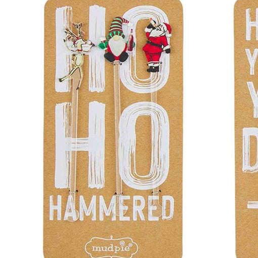 MudPie Holiday Acrylic Stirrers
