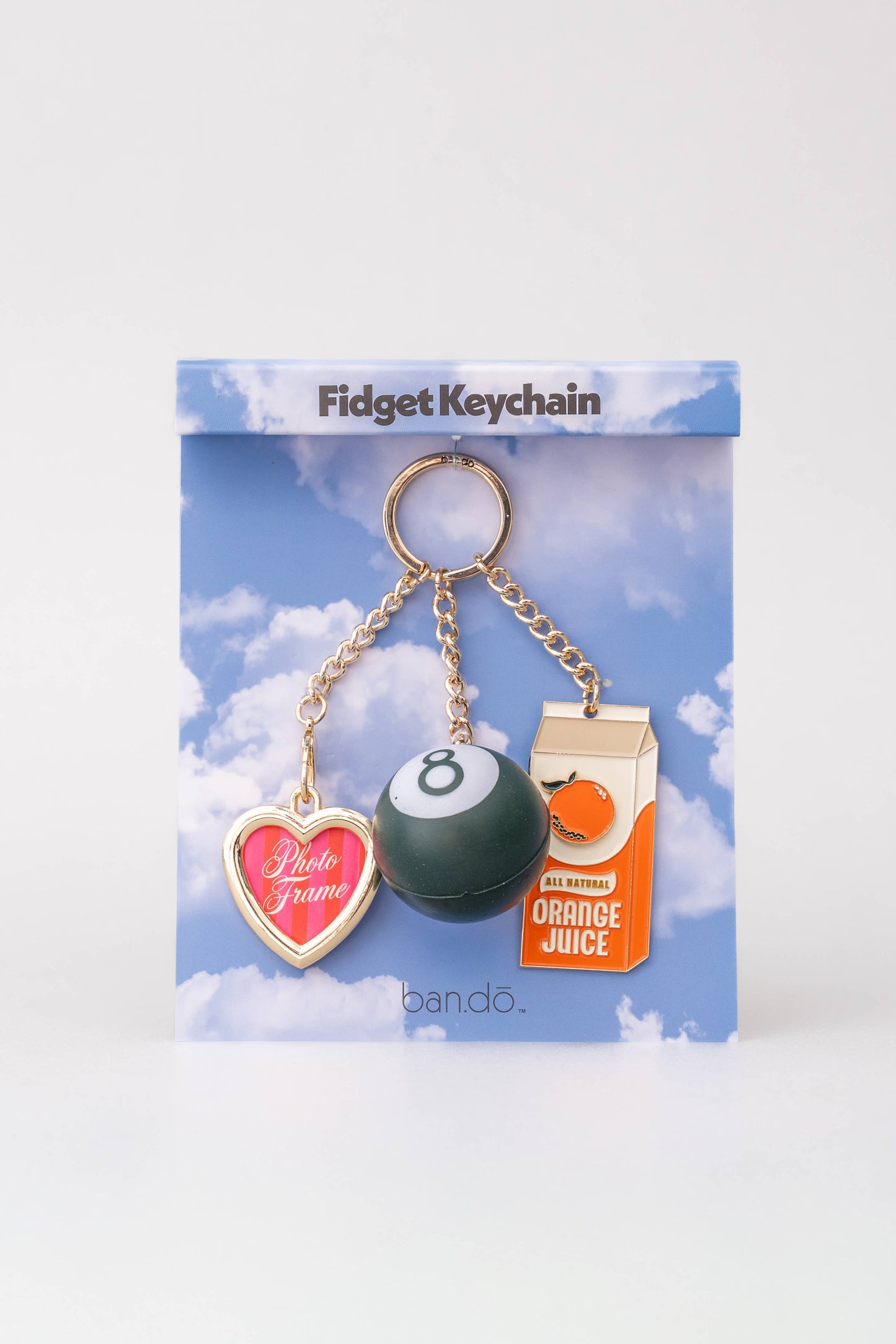Fidget Keychain, Orange Juice