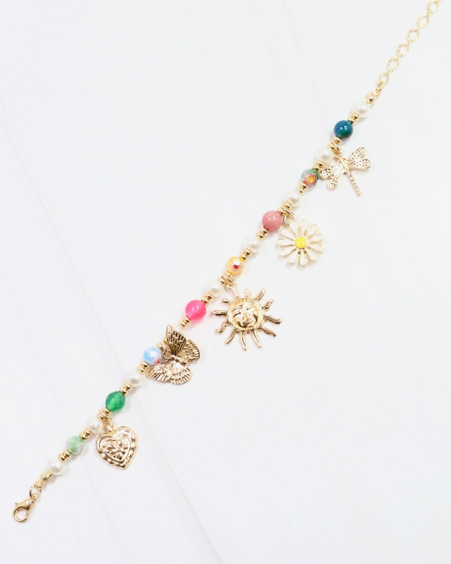 Alanya Charm Bracelet Gold: Default - Bria Blair Creative
