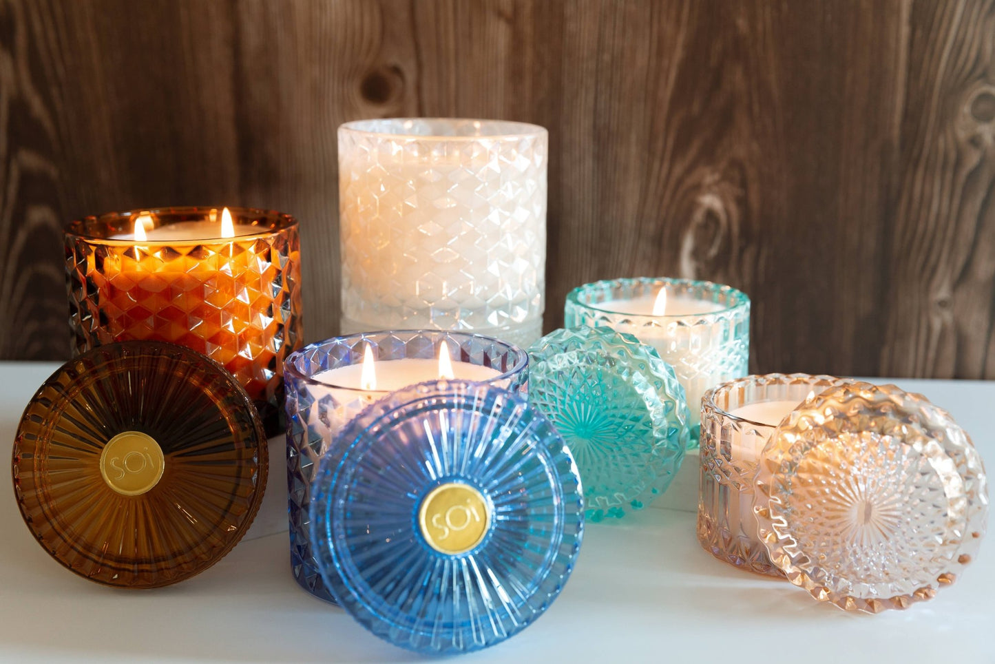 Alluring Amber 15oz Shimmer Candle 2 wick - Bria Blair Creative