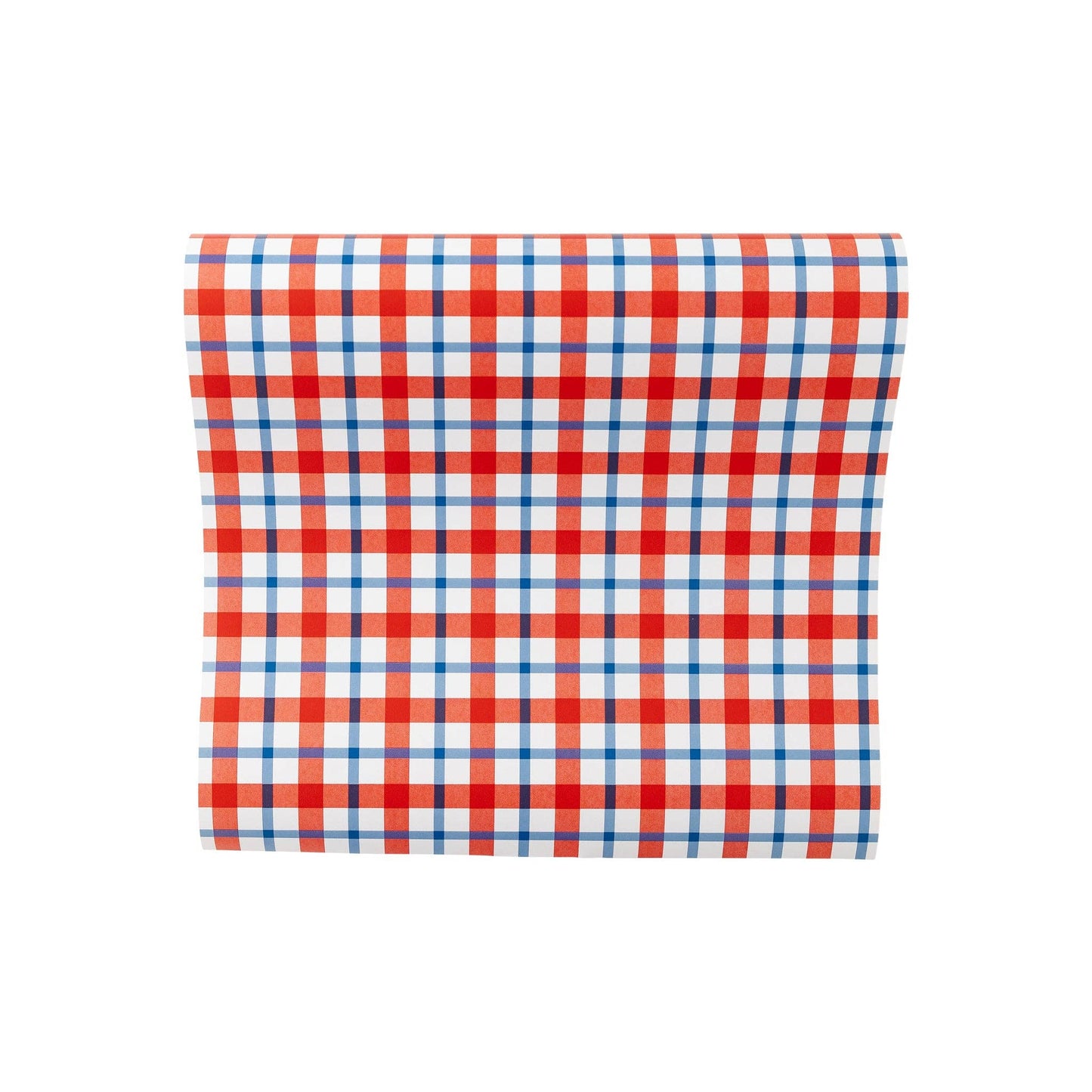 Americana Plaid Paper Table Runner - Bria Blair Creative