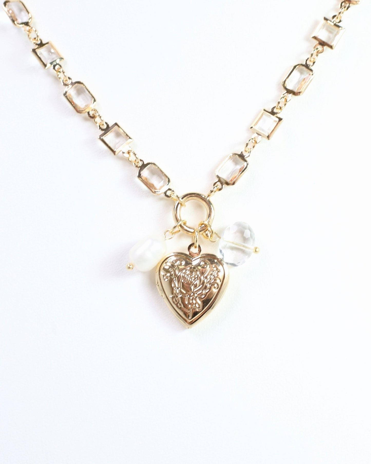 Ammon Charm Necklace Gold: Default - Bria Blair Creative