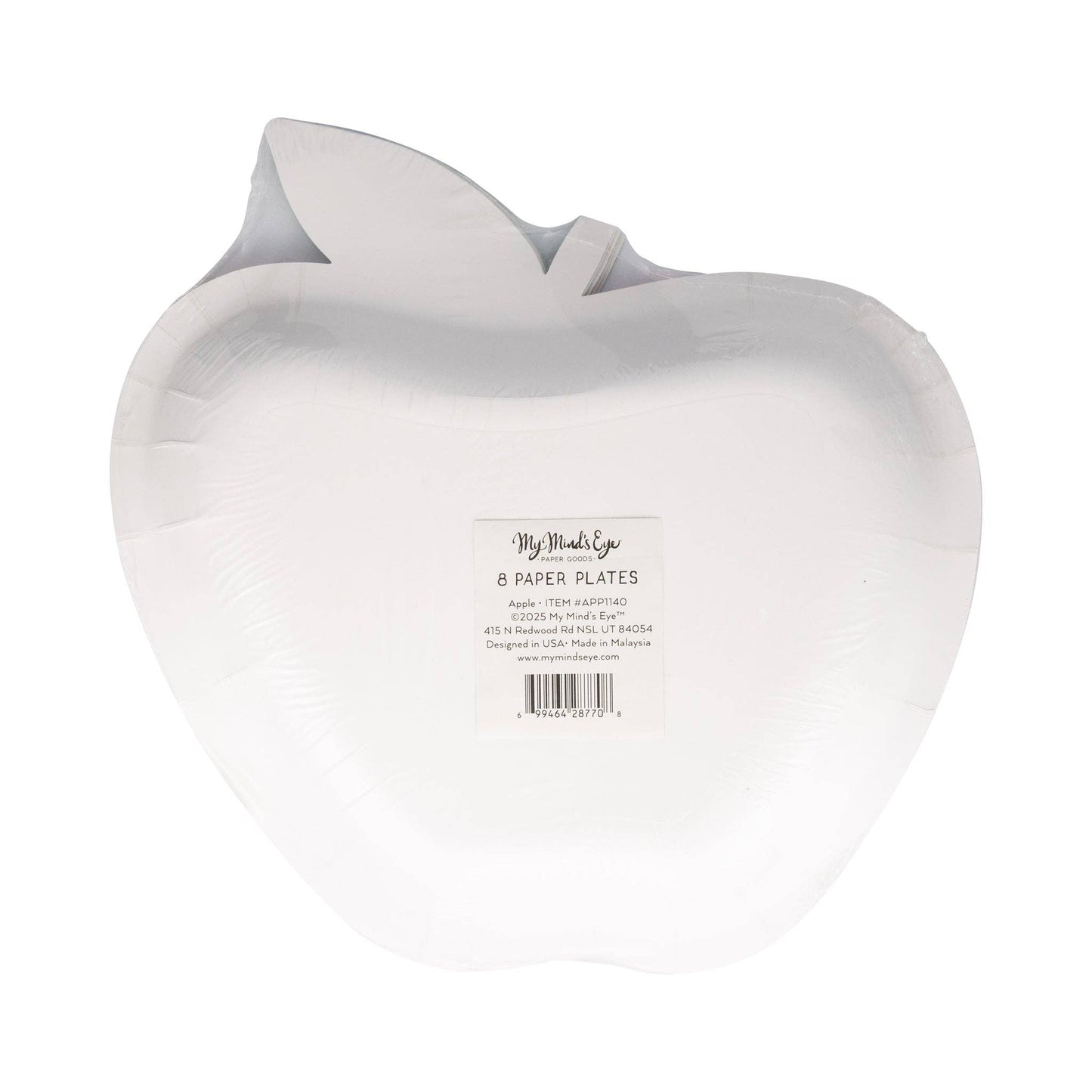 APP1140 - Apple Shaped Paper Plate - Bria Blair Creative