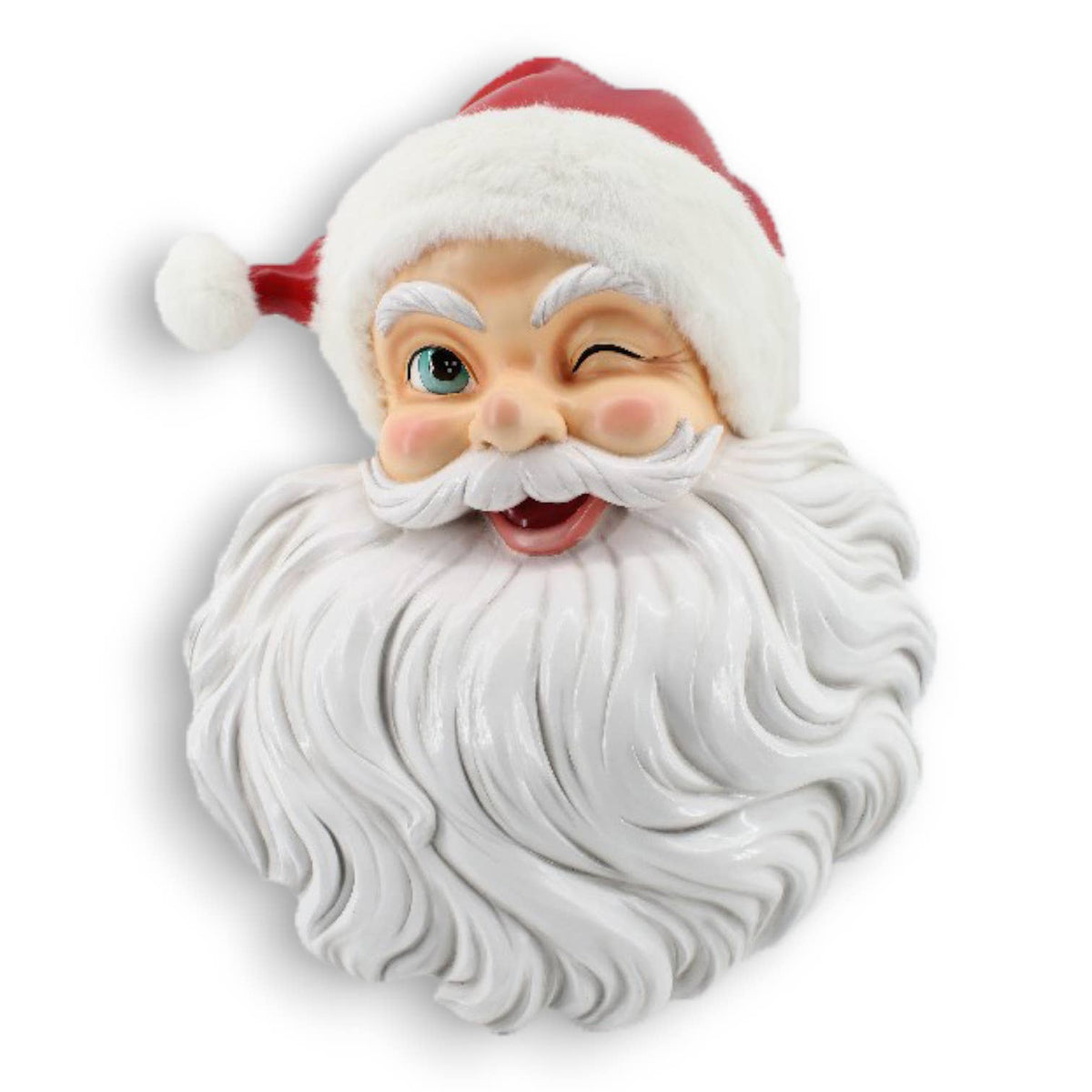 Santa Head Wall Red Hat