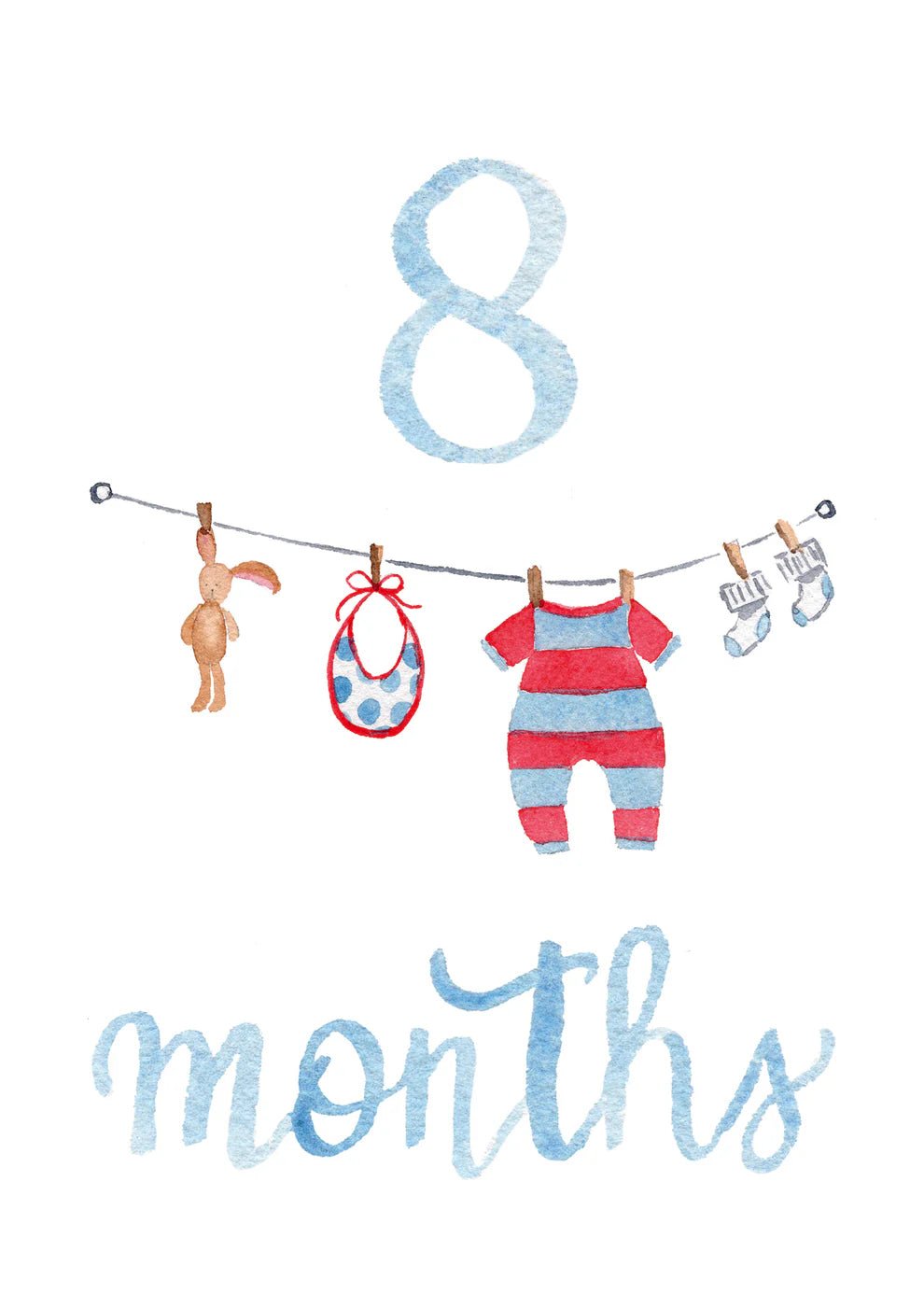 Baby Boy Monthly Milestone Cards - Bria Blair Creative