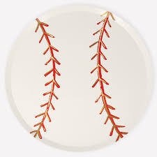 Baseball Party Plates - Set of 8 - Bria Blair Creative