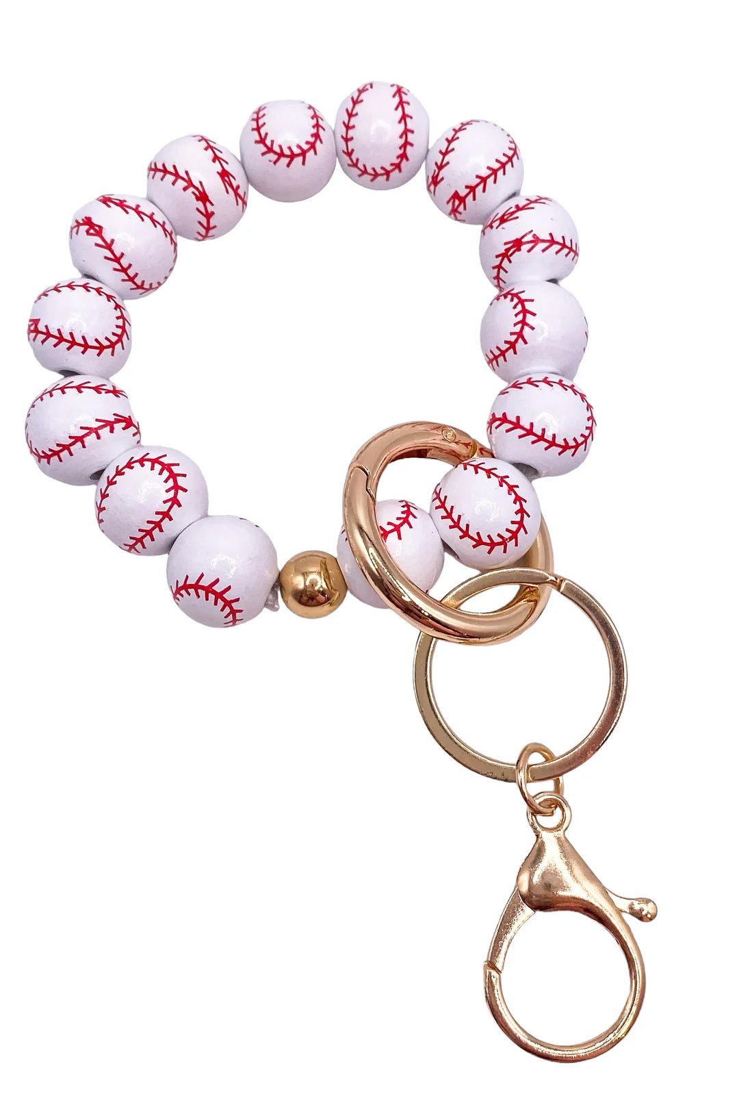 Baseball Wristlet Keychain - Bria Blair Creative