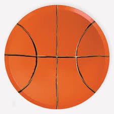 Basketball Party Plates - Set of 8 - Bria Blair Creative
