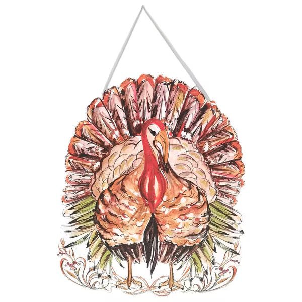 Beck’s Festive Turkey PVC Door Hanger - Bria Blair Creative