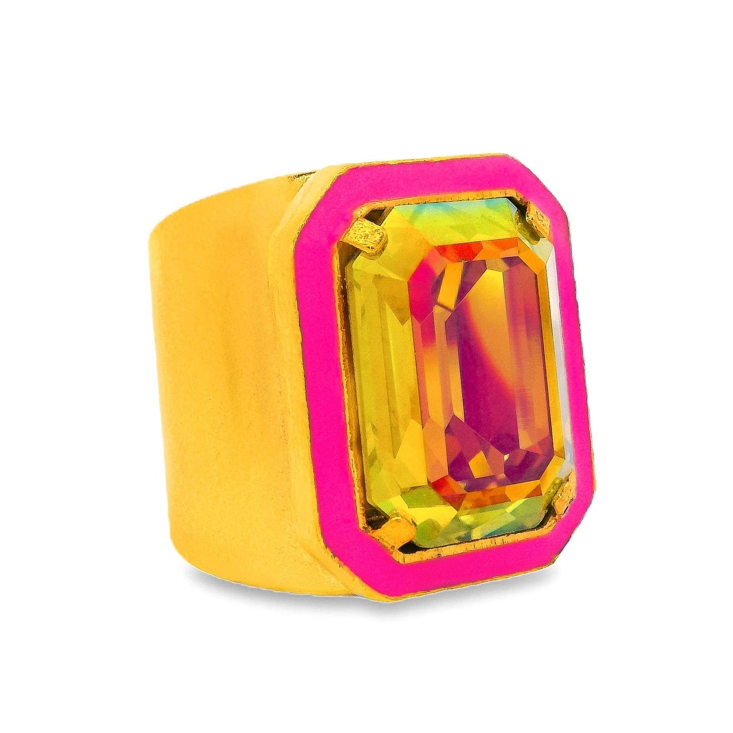 Big Dakota Ring in Neon Pink - Bria Blair Creative