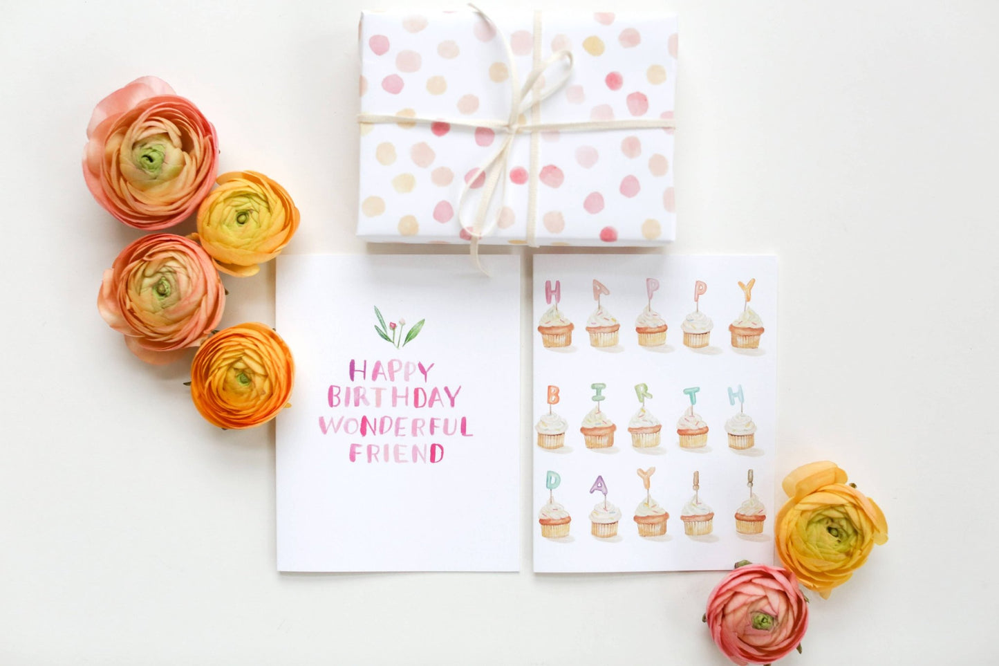 Birthday Cupcakes Greeting Card - Bria Blair Creative
