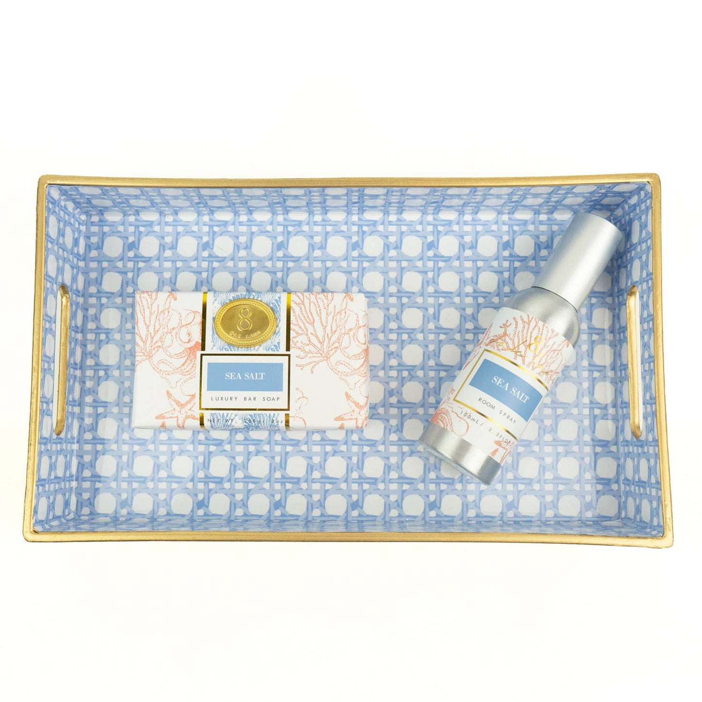 Blue Cane Vanity Tray - Bria Blair Creative