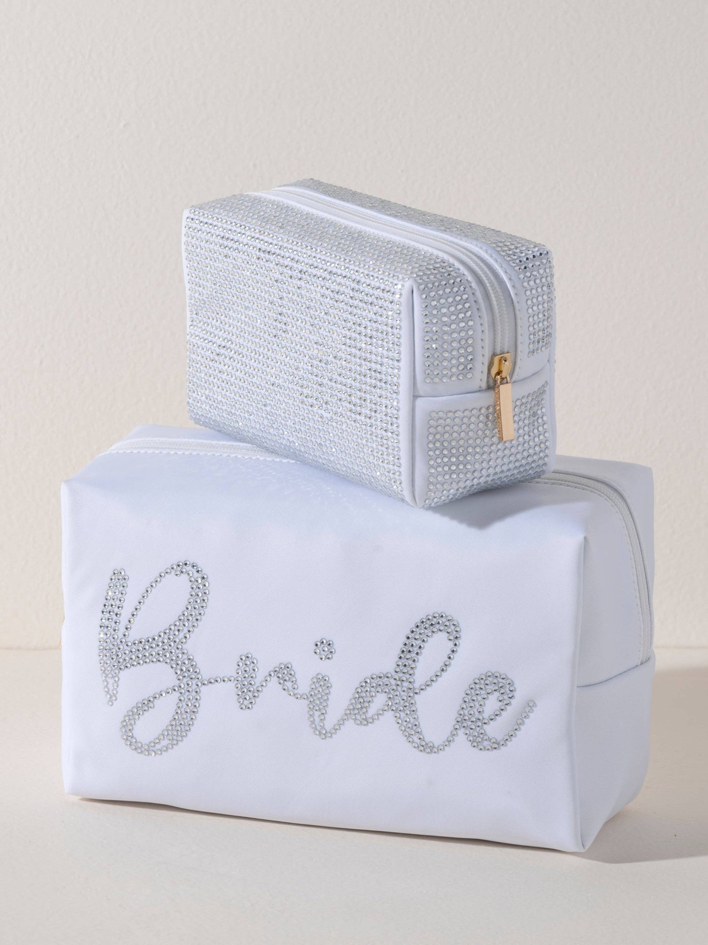 "BRIDE" ZIP POUCH, WHITE - Bria Blair Creative