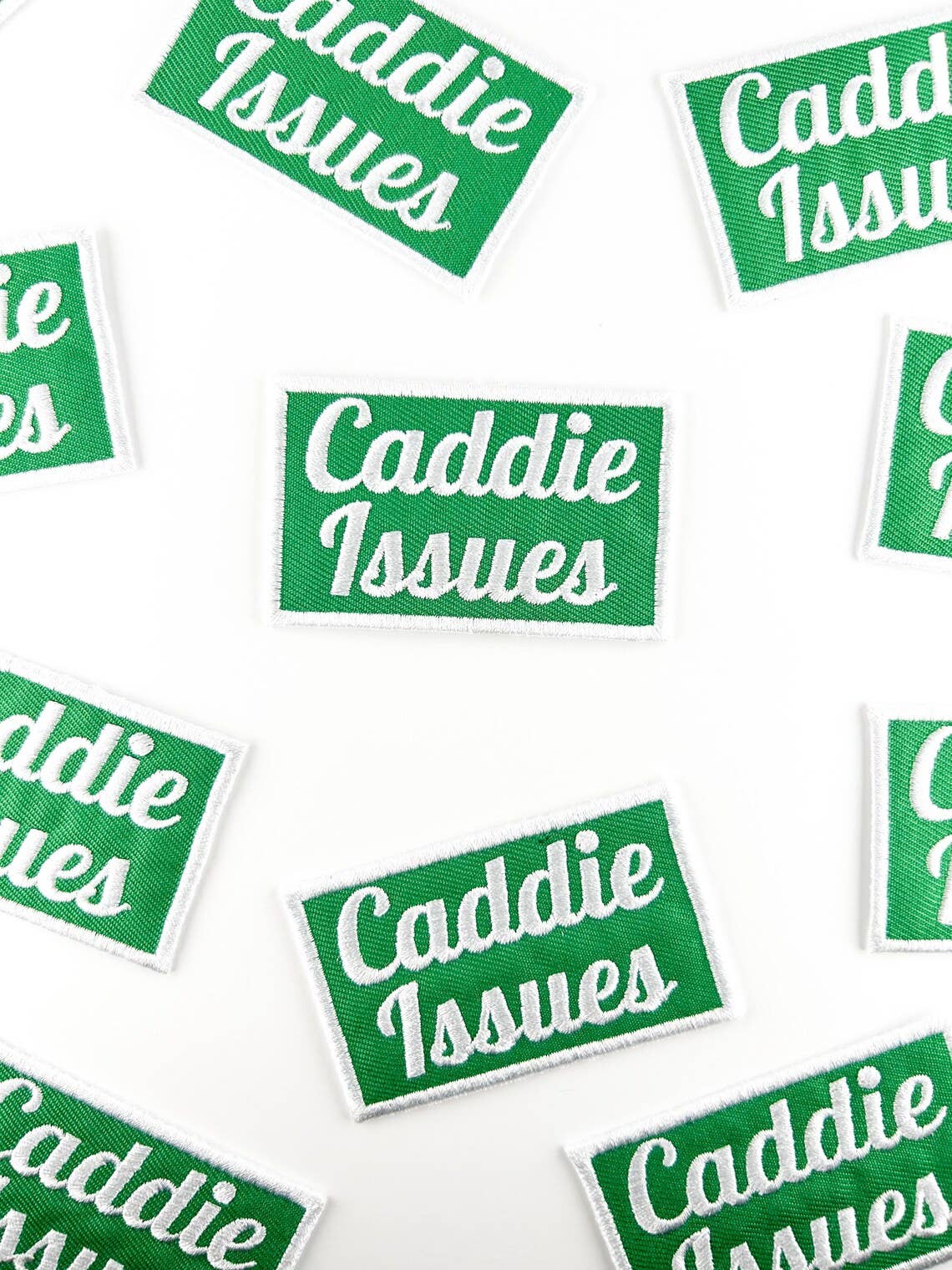Caddie Issues Iron - On Patch Embroidered Patch for Golf Hat - Bria Blair Creative