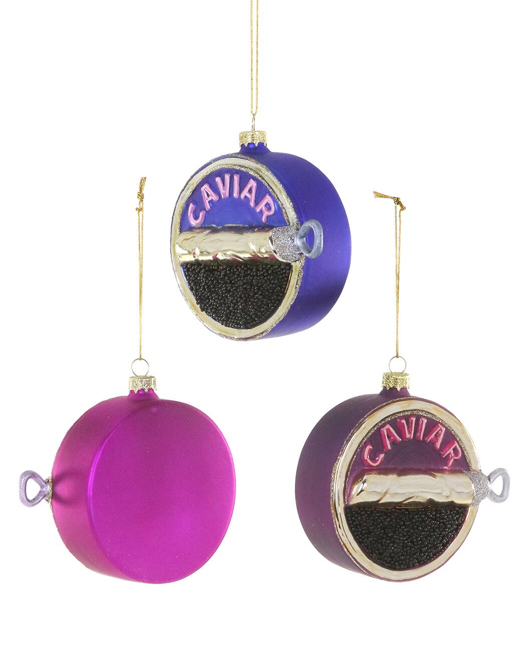 Caviar Ornament (Purple, Fuchsia, Indigo) 3.25" - Bria Blair Creative