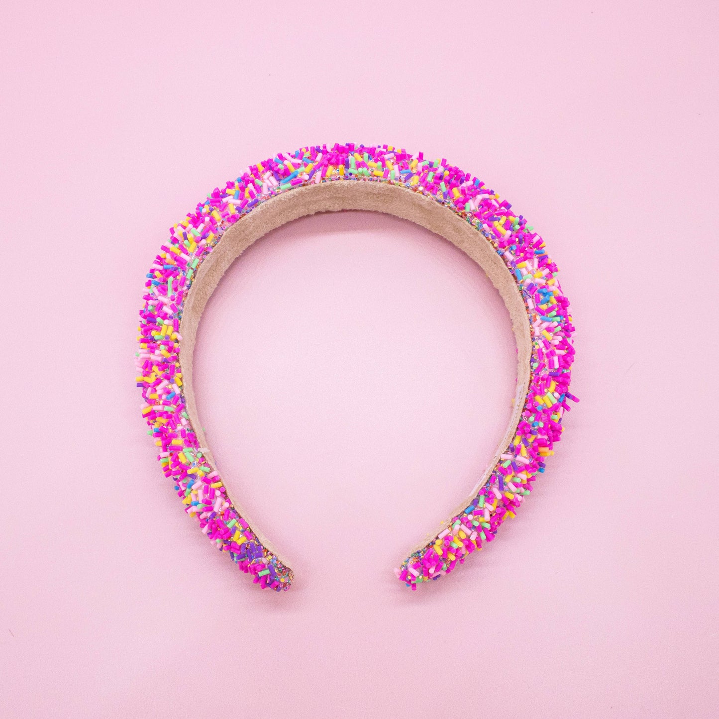 Padded Sprinkles Headband: Light Blue