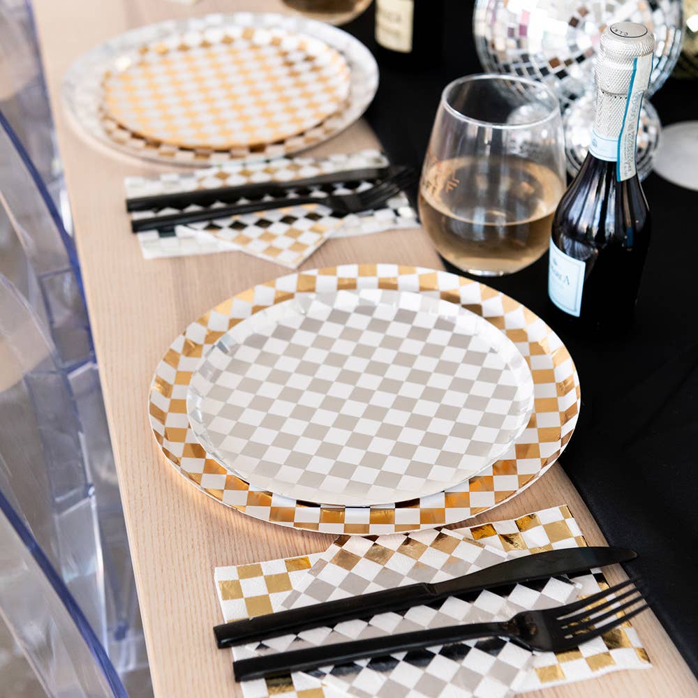 Check It! Check Guest Napkins - 16 Pk. - Out of the Blue - Bria Blair Creative