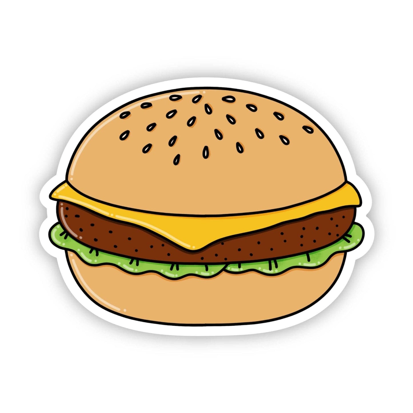 Cheeseburger Sticker - Bria Blair Creative