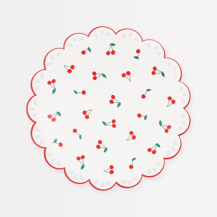 Cherry Pattern Side Plates x8 - Bria Blair Creative