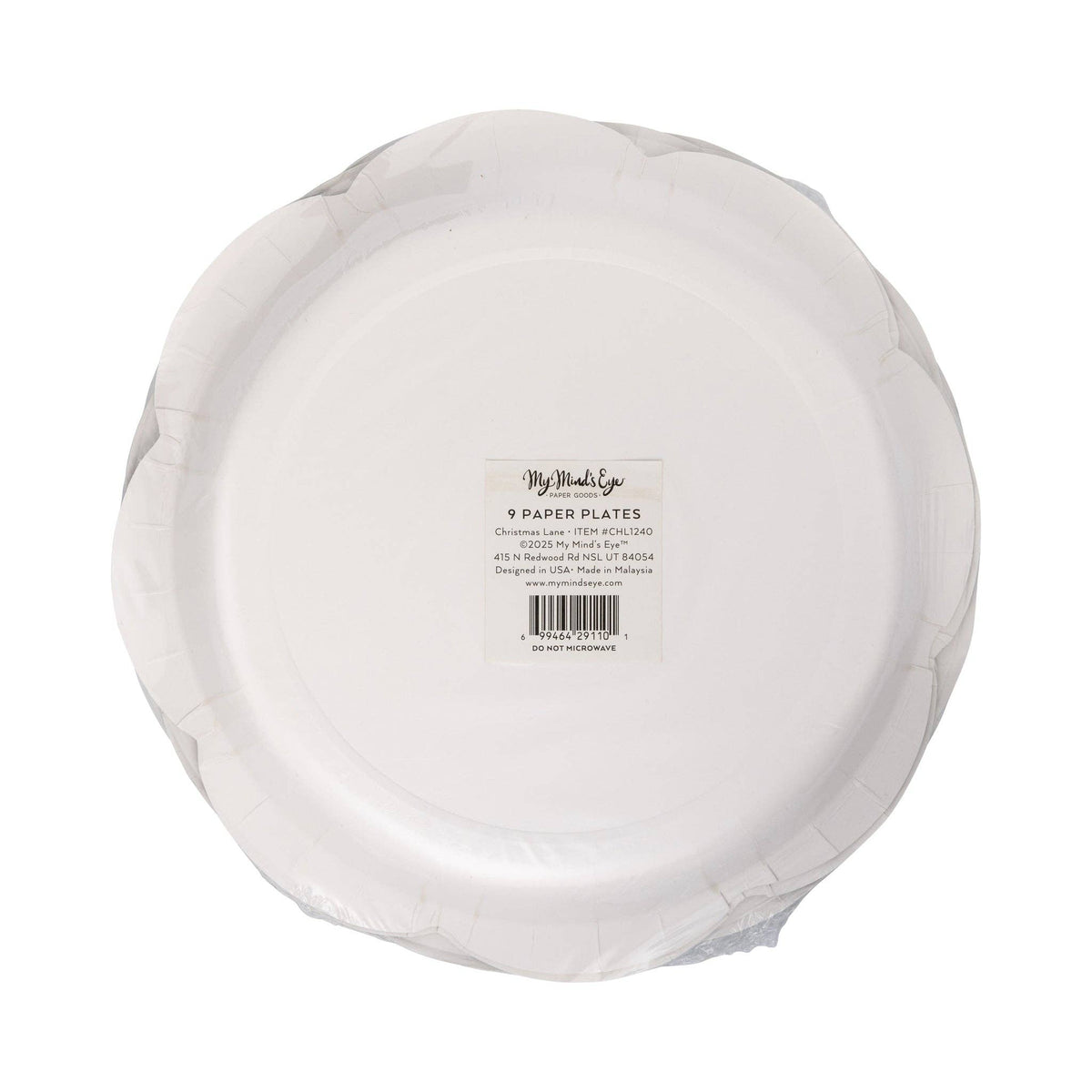 CHL1240 - Green Christmas Tree 9" Dinner Plates - Bria Blair Creative