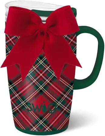 Christmas Plaid Travel Mug 18 oz - Bria Blair Creative
