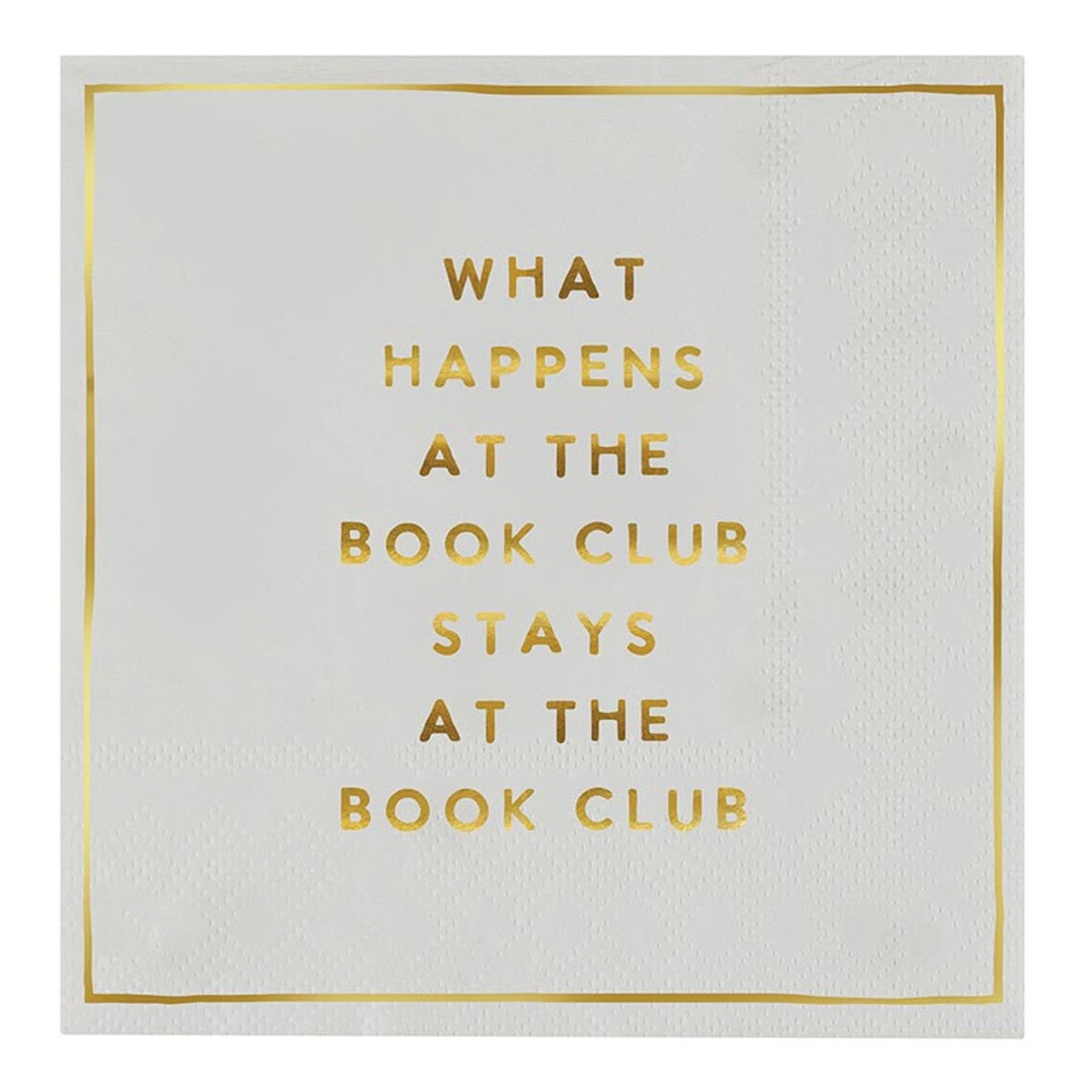 Cocktail Napkins - What Happens at the Book Club Stays at the Book Club - Bria Blair Creative