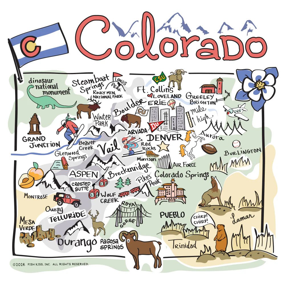 Colorado Iced Cup Coolie - Bria Blair Creative
