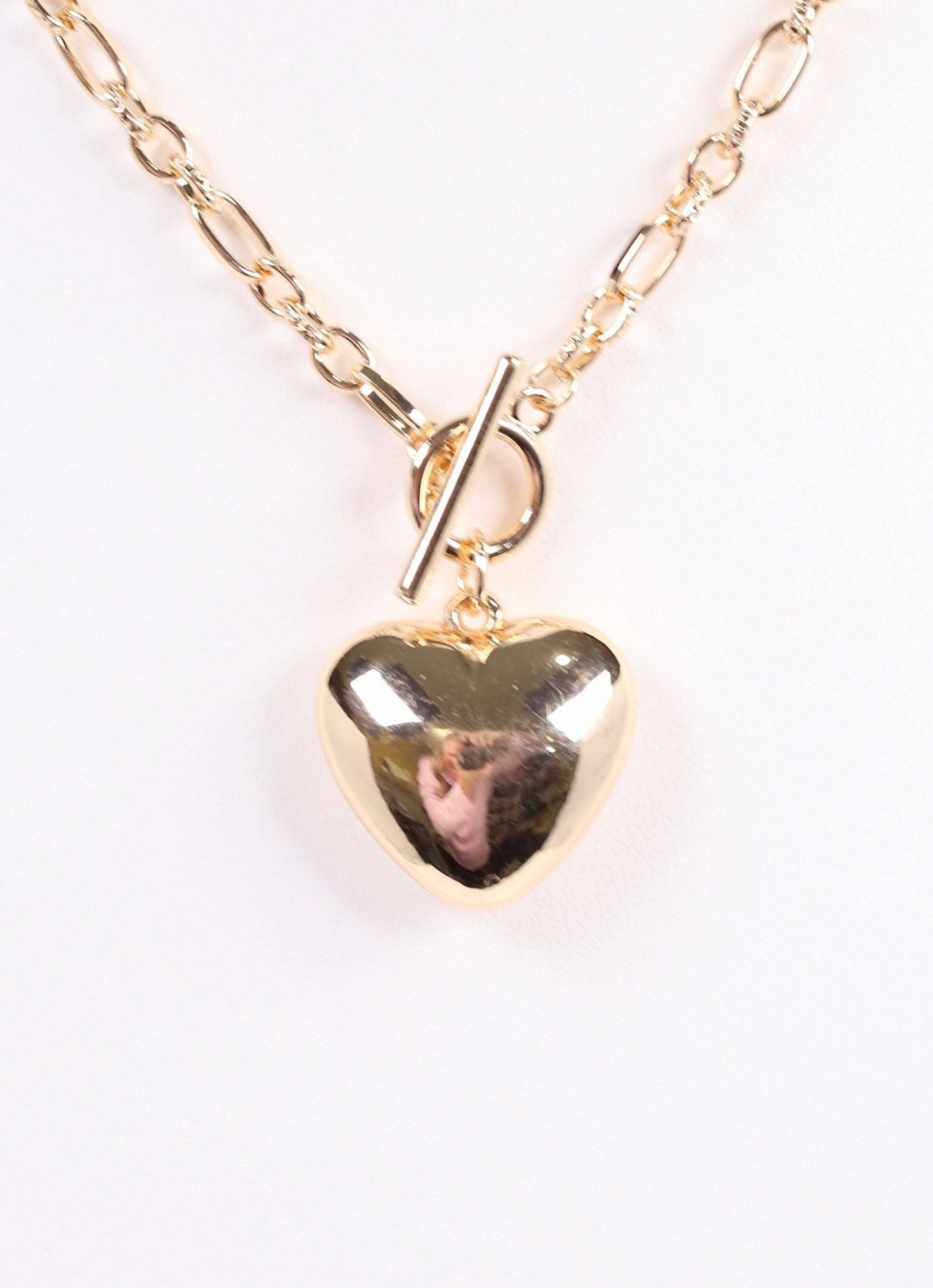 Courtney Heart Necklace GOLD: Default - Bria Blair Creative