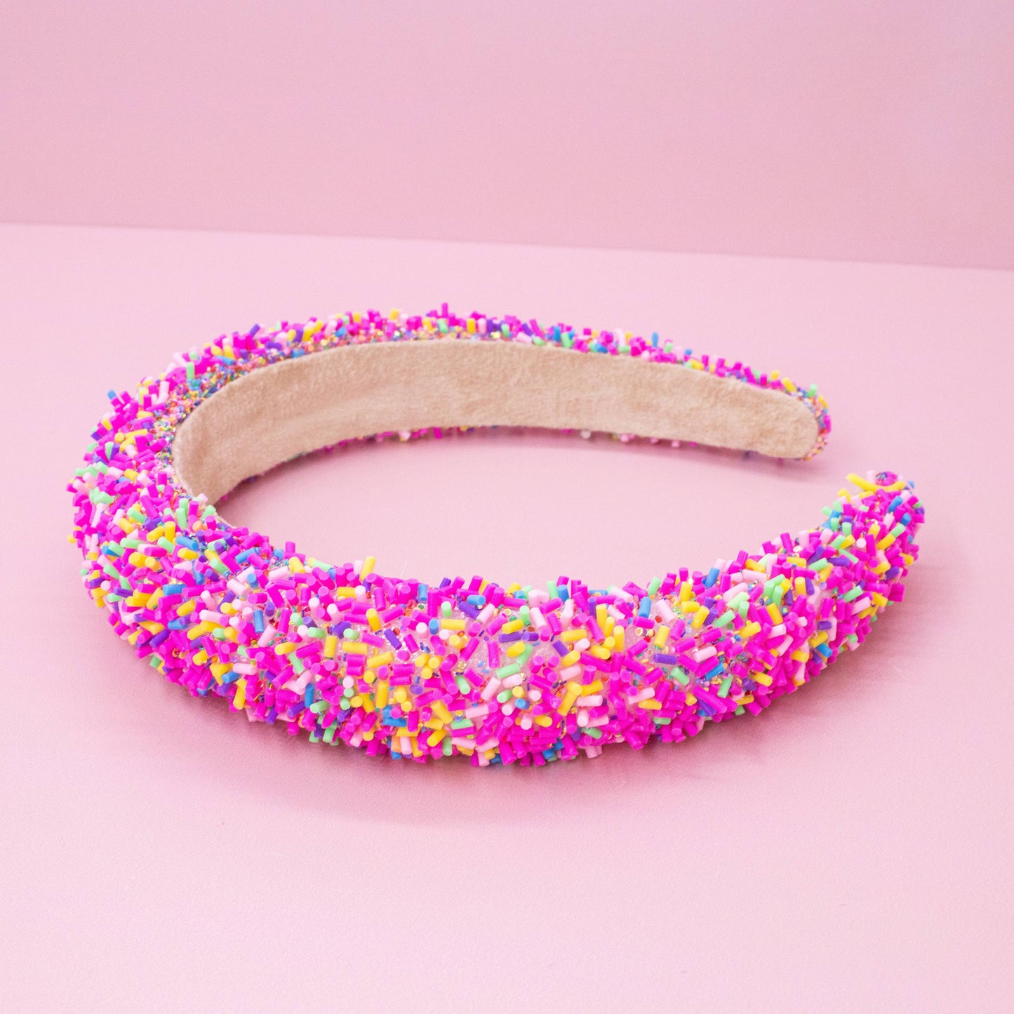 Padded Sprinkles Headband: Light Blue