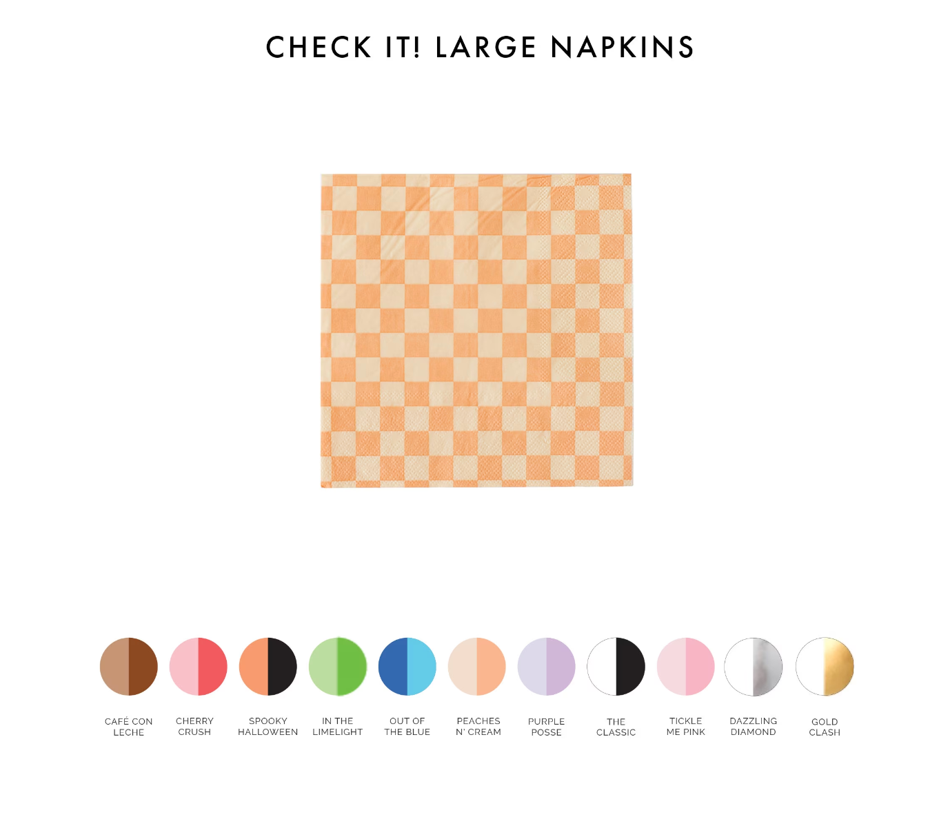 Check It! Cocktail Napkins - 20 Pk. - Purple Posse