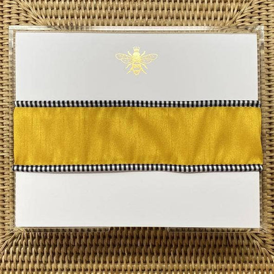 Gold Foil Bee with Acrylic Tray