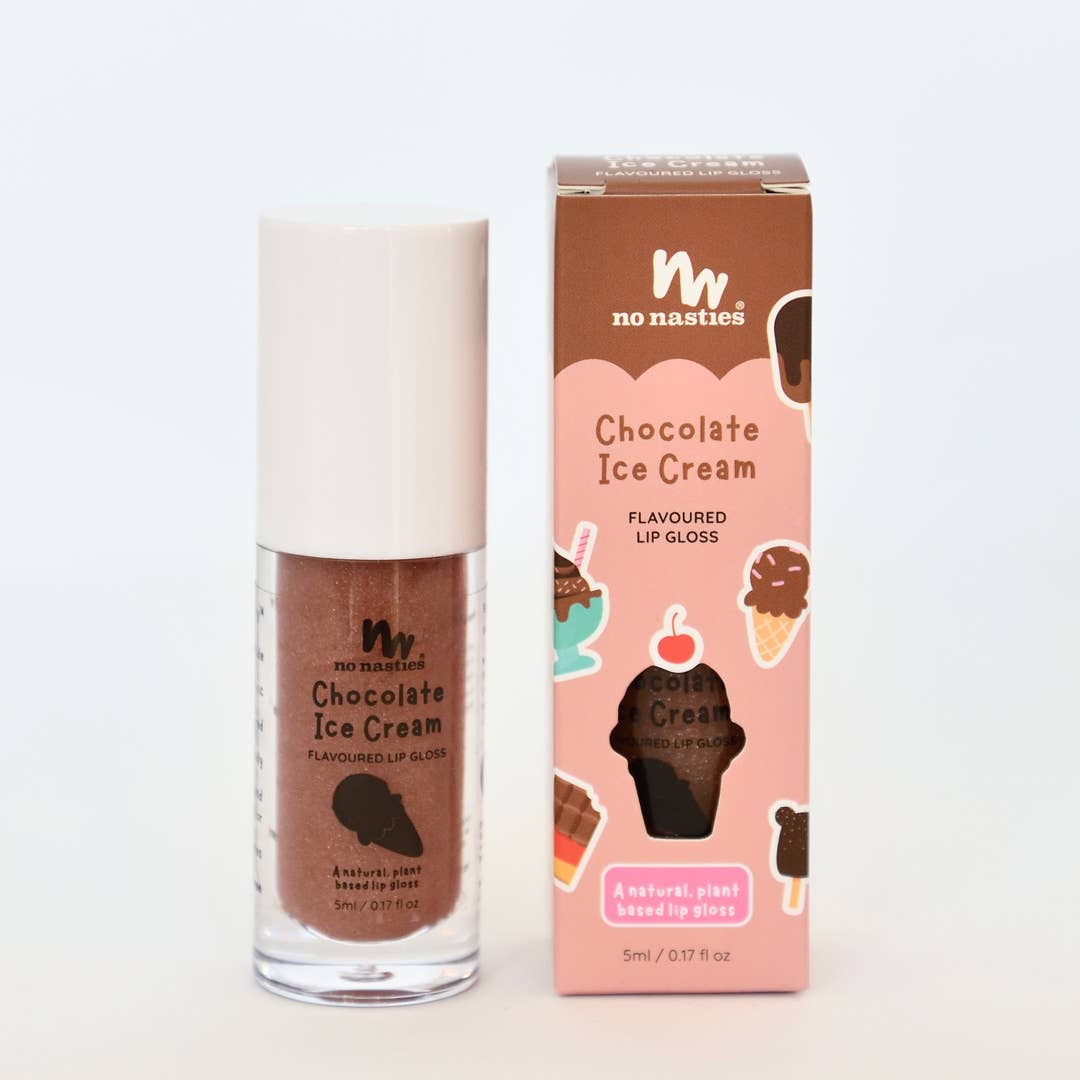Natural Kids Lip Gloss Wands - Multiple Flavours available: Juicy Watermelon - Watermelon Coloured